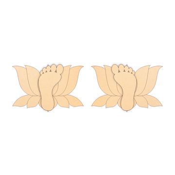 Padmalam lakshmi Charan Saptpadi Rangoli Base Pair